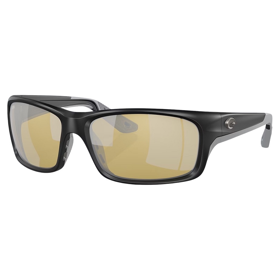 Costa Jose Pro Polarized Sunglasses in Matte Black with Sunrise Silver Mirror 580G